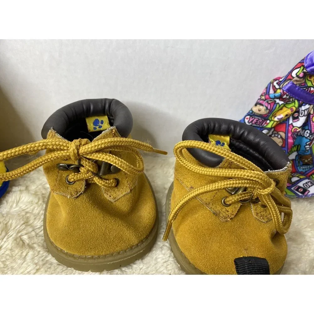 Build A Bear Clothes and‎ Shoes Jacket Dress 3 Pairs of Shoes EUC Plush HG3